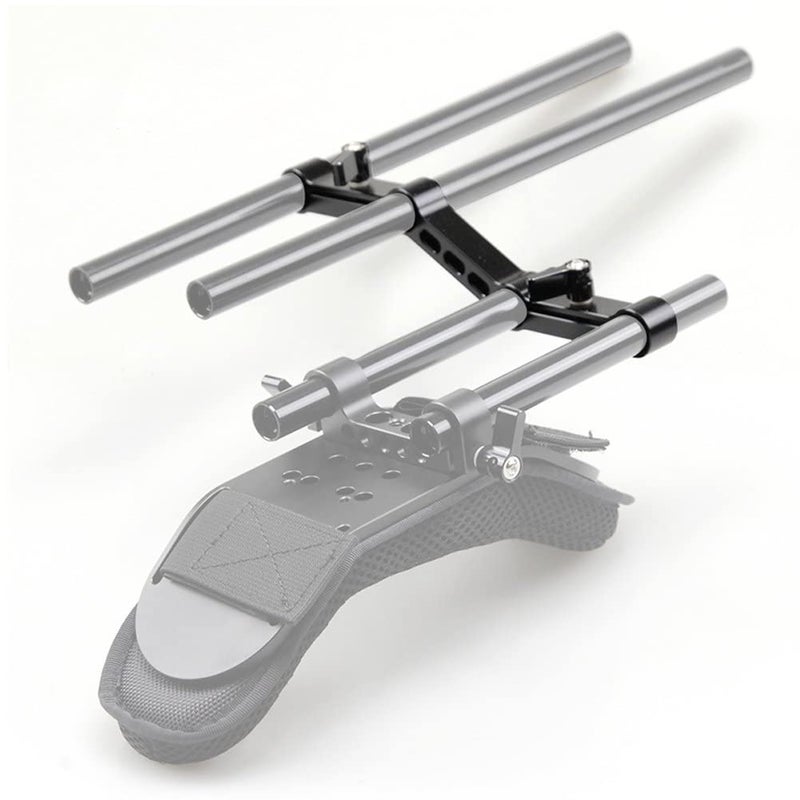 NICEYRIG Z-Shape Offset Raised 15mm Rail Rod Clamp Ajustable Levers for 15mm Rods on DSLR Camera Shoulder Rig - Image 2